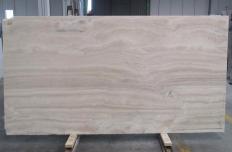 Supply honed slabs 0.8 cm in natural travertine TRAVERTINO ALABASTRINO 1790M. Detail image pictures 