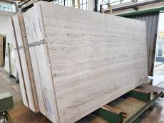 Supply sawn slabs 0.8 cm in natural travertine TRAVERTINO ALABASTRINO C0743. Detail image pictures 