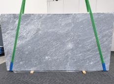 Supply honed slabs 0.8 cm in natural marble TUSCAN BLUE 1650. Detail image pictures 
