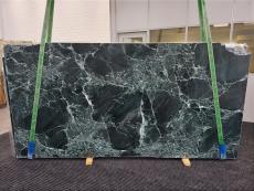 Supply polished slabs 2 cm in natural marble VERDE ALPI 1634. Detail image pictures 