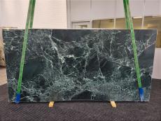 Supply polished slabs 0.8 cm in natural marble VERDE ALPI 1634. Detail image pictures 