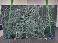 Supply polished slabs 0.8 cm in natural marble VERDE GRESSONEY 1695. Detail image pictures 