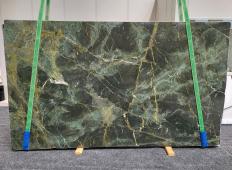 Supply diamondcut slabs 0.8 cm in natural marble VERDE ROMA 1588. Detail image pictures 