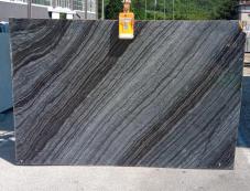 Supply polished slabs 0.8 cm in natural marble Zebra Black ZL0075. Detail image pictures 