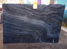 Supply polished slabs 0.8 cm in natural marble Zebra Black UL0163. Detail image pictures 