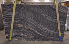 Supply polished slabs 0.8 cm in natural marble ZEBRA BROWN 1845M. Detail image pictures 