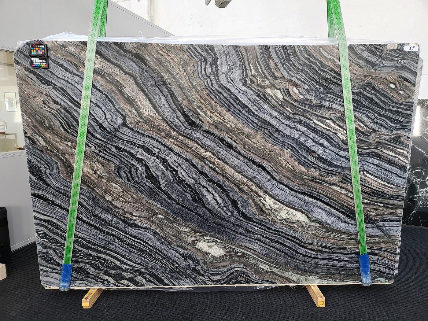 ZEBRA BROWN Supply Veneto (Italy) polished slabs 1907 , Slab #18 natural marble 