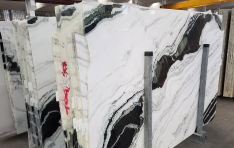 PANDA 14 slabs polished Chinese marble SL1,  103 x 69 x 0.8 ˮ natural stone (available in Veneto, Italy) 