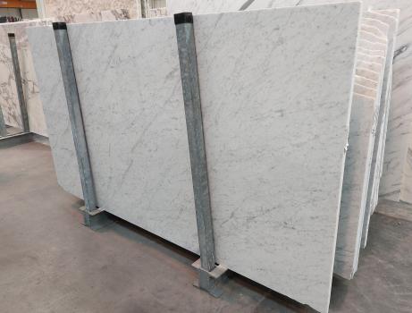 BIANCO CARRARA C 43 slabs polished Italian marble SL2CM,  94.5 x 53.1 x 0.8 ˮ natural stone (available in Veneto, Italy) 
