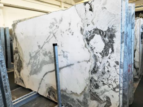 DOVER GREENslab polished Turkish marble Slab #01,  133.9 x 79.1 x 0.8 ˮ natural stone (available in Veneto, Italy) 