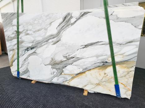 CALACATTA BORGHINIslab polished Italian marble Slab #02,  127.2 x 68.5 x 0.8 ˮ natural stone (sold in Veneto, Italy) 