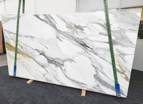 CALACATTA BORGHINIslab polished Italian marble Slab #09,  127.2 x 68.5 x 0.8 ˮ natural stone (sold in Veneto, Italy) 
