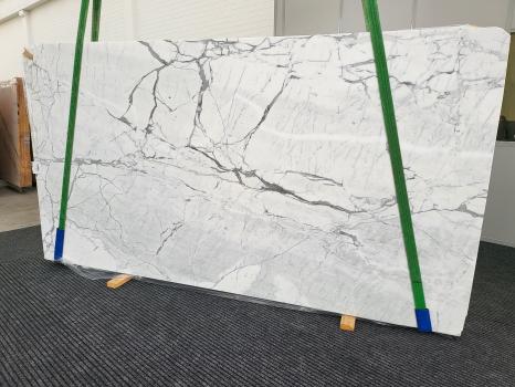 STATUARIO VENATOslab honed Italian marble Slab #48,  124 x 72.8 x 0.8 ˮ natural stone (sold in Veneto, Italy) 