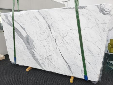 STATUARIO VENATOslab honed Italian marble Slab #01,  122 x 68.9 x 0.8 ˮ natural stone (available in Veneto, Italy) 