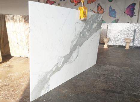 STATUARIO VENATO VENA LARGAslab polished Italian marble SLAB #36-NO,  113 x 70.9 x 0.8 ˮ natural stone (available in Veneto, Italy) 