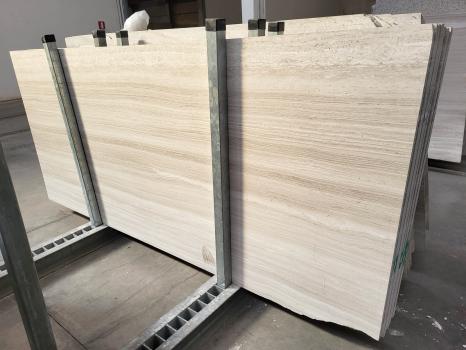 WOODEN LIGHT 15 slabs polished Chinese marble Slab #05,  111.8 x 48.8 x 0.8 ˮ natural stone (available in Veneto, Italy) 