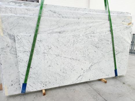 BIANCO CARRARA VENATINO 8 slabs polished Italian marble Slab #01,  114.2 x 55.1 x 0.8 ˮ natural stone (available in Veneto, Italy) 