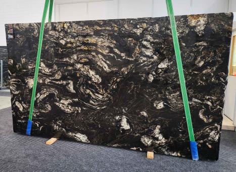 TITANIUM GOLDslab sawn Brazilian granite Slab #58,  135.8 x 79.5 x 1.2 ˮ natural stone (available in Veneto, Italy) 